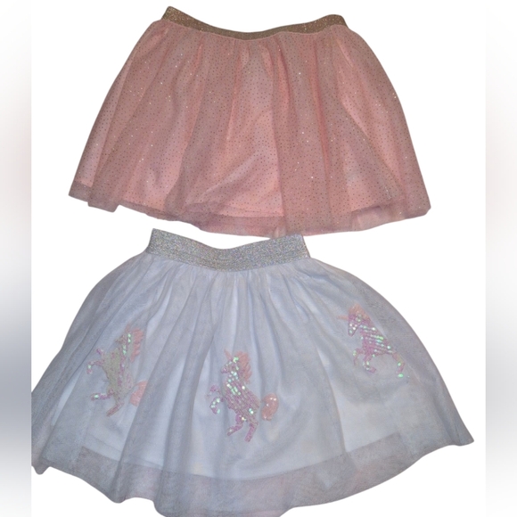 Pink and White Tulle Skirts with Unicorn Design - Picture 1 of 3